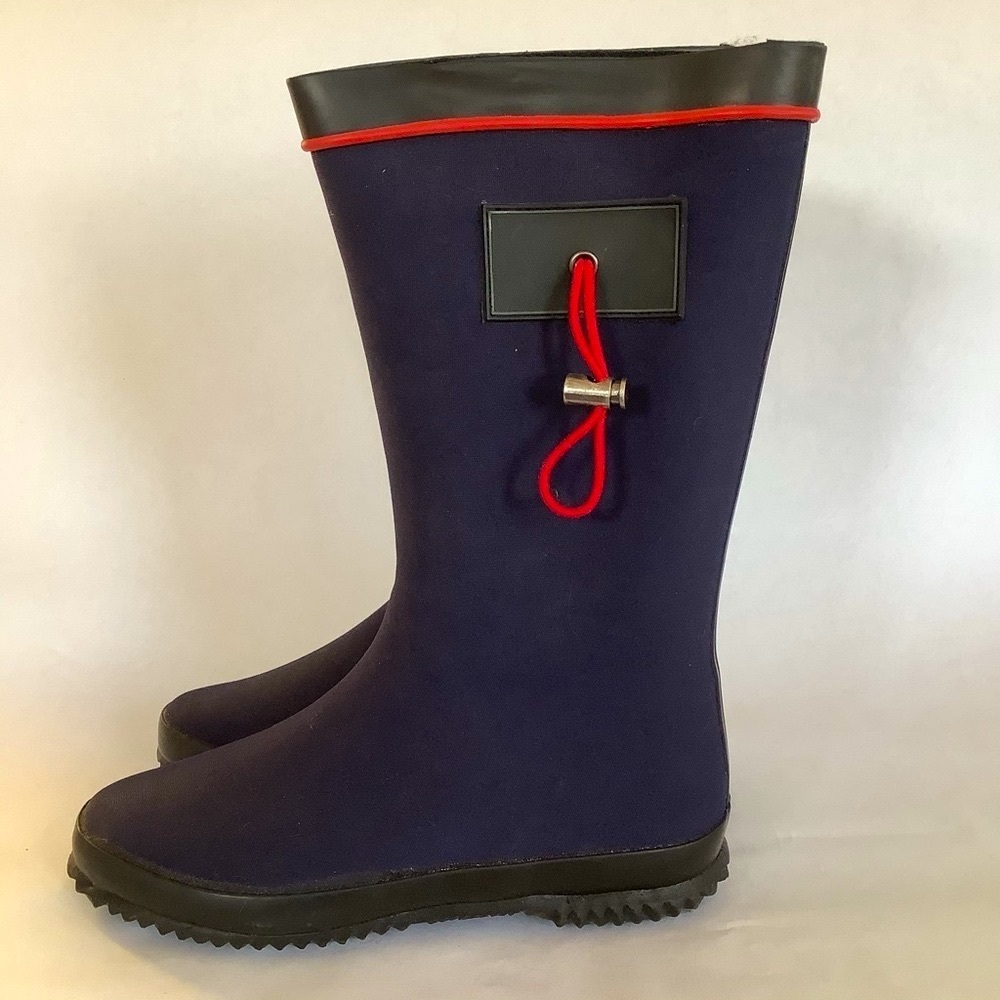 Henry Ferrera Navy Youth Rainboots NWT